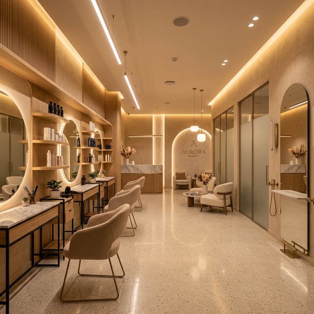 Интерьер салона Империя Красоты